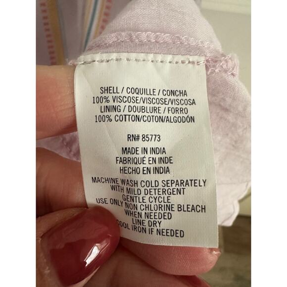 O'Neill NWT Shay A-line Midi Dress Small Lavender Stripe - Picture 11 of 12